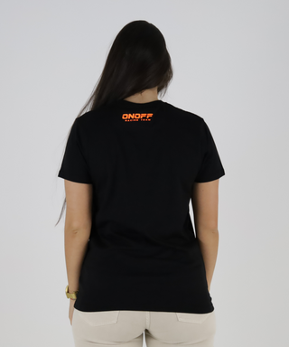 T-shirt Bold- T-shirt Preta com Estampado Cor Flúor