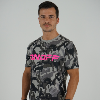 T-shirt Camuflada Com Estampado Cor Neon