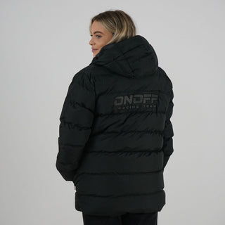 Premium Black Quilted Jacket With Embossed Embroidery