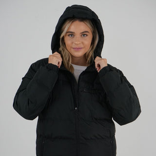 Premium Black Quilted Jacket With Embossed Embroidery