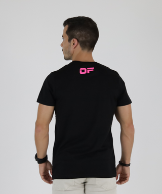 Black T-shirt With Fluorine Print